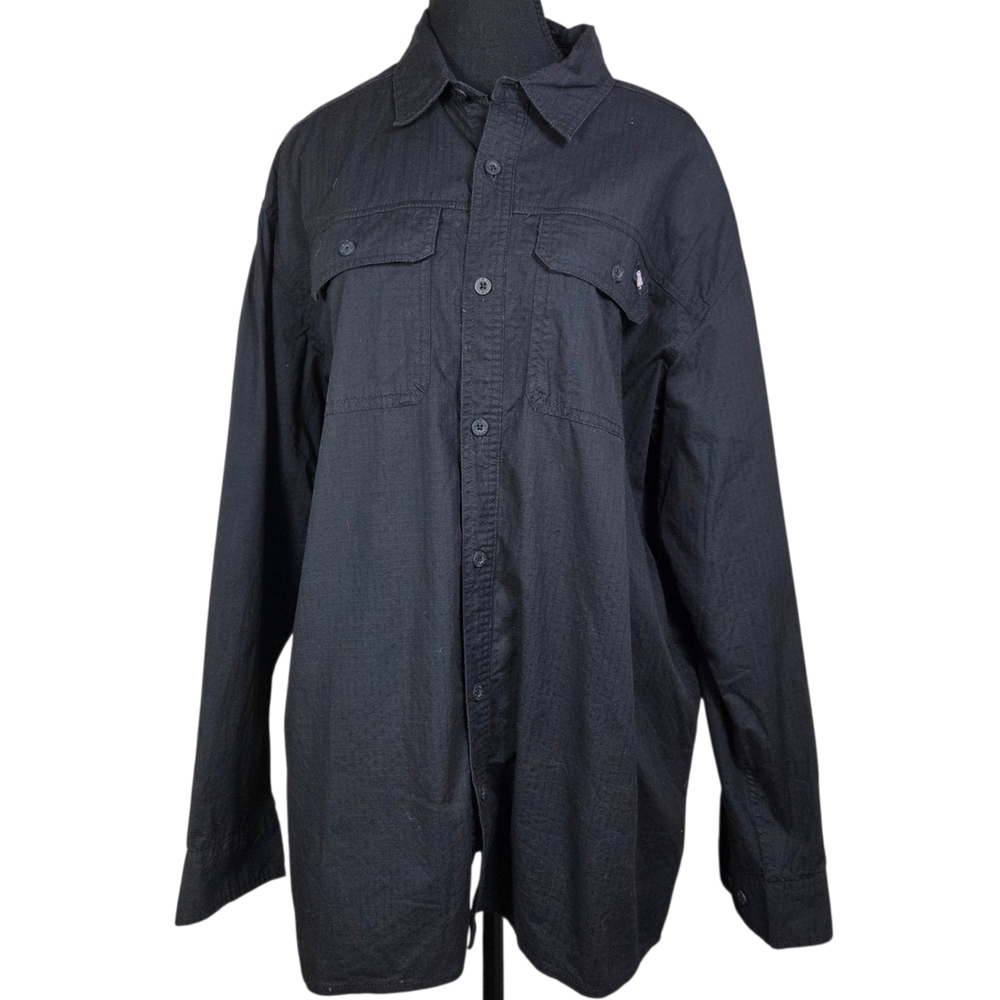 Dickies Men's Black Button Up Shirt Size L